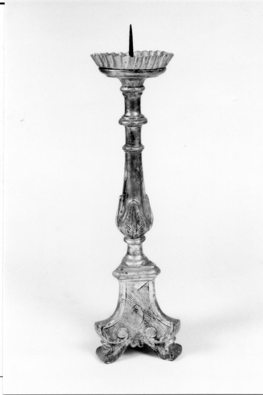 candeliere d'altare, serie - bottega reggiana (sec. XIX)