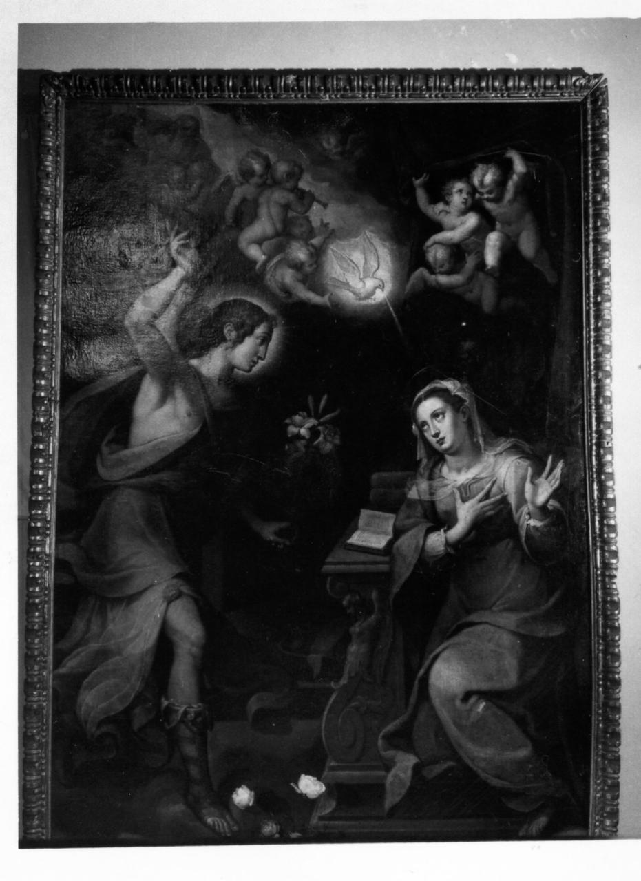 Annunciazione (dipinto) di Cavazzoni Francesco (inizio sec. XVII)