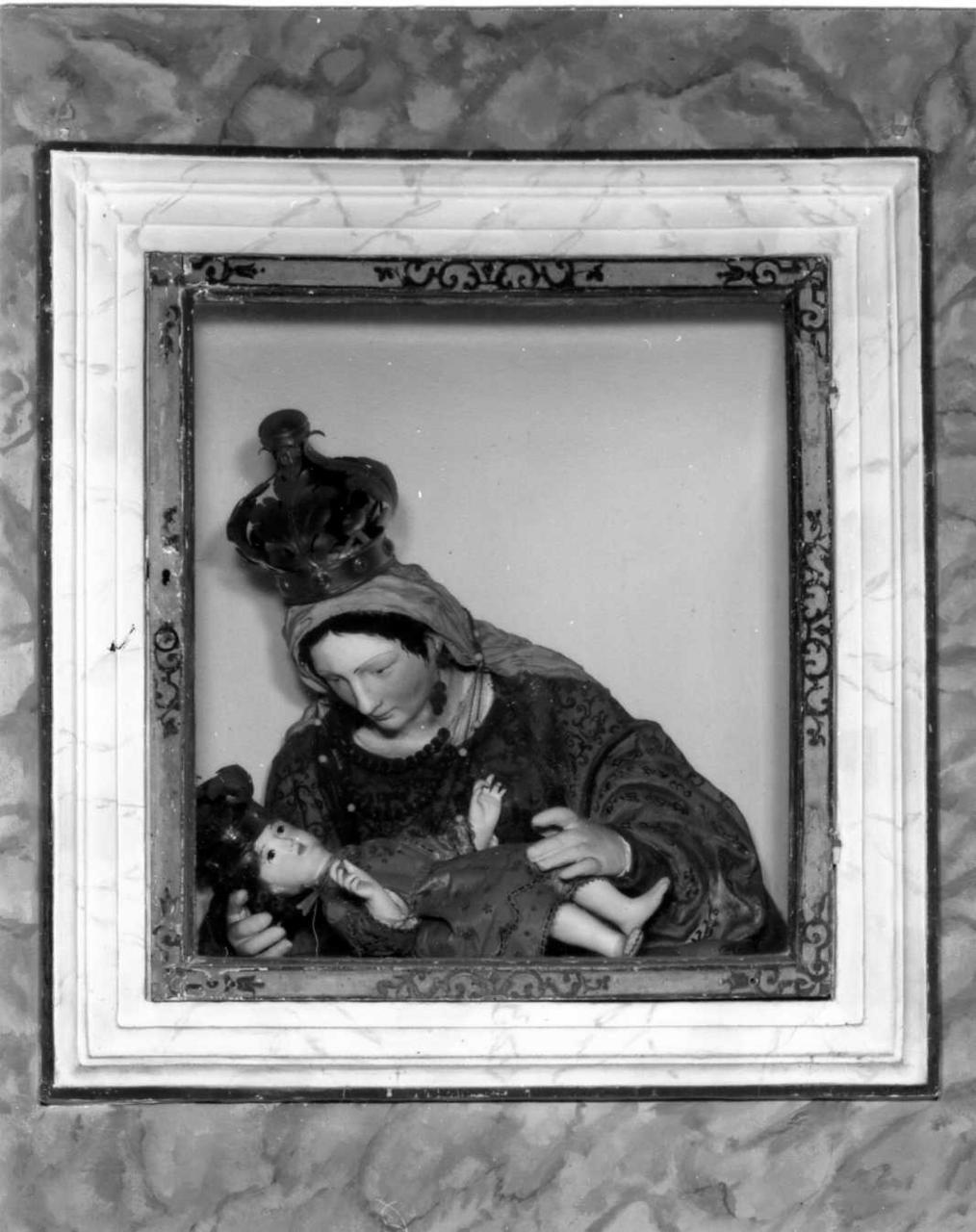 Madonna del parto, Madonna con Bambino (statua) - bottega emiliana (prima metà sec. XIX)