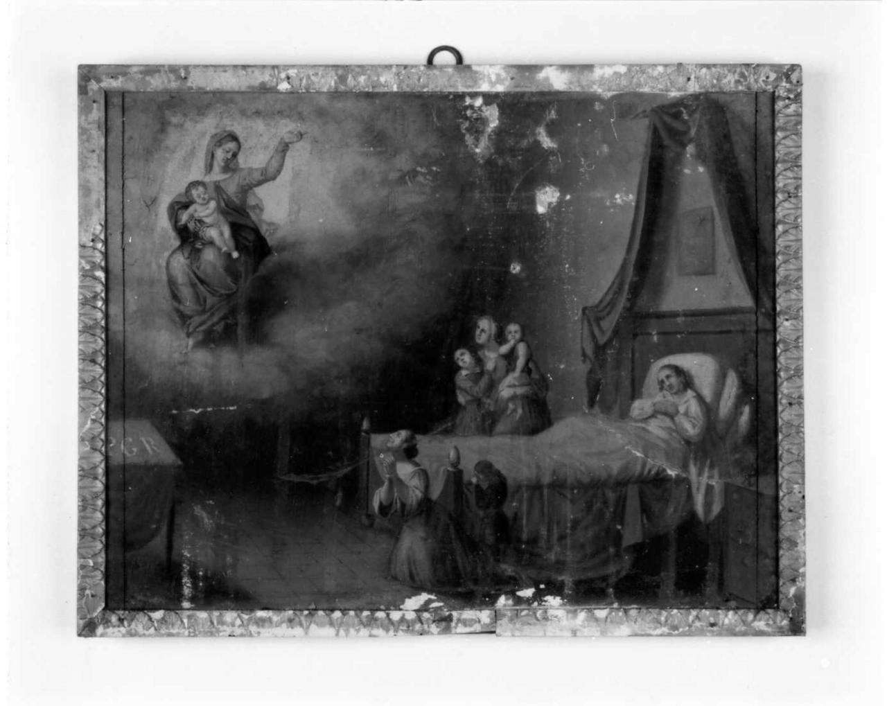 miracolo della Madonna (dipinto) - ambito reggiano (secondo quarto sec. XIX)