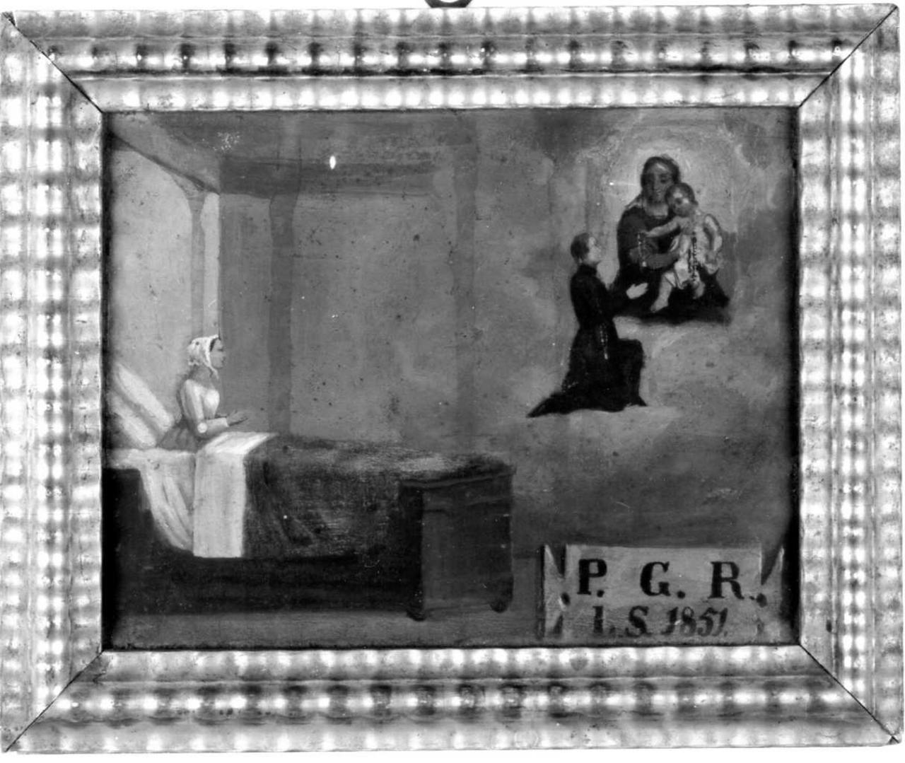 miracolo della Madonna (dipinto) - ambito reggiano (sec. XIX)