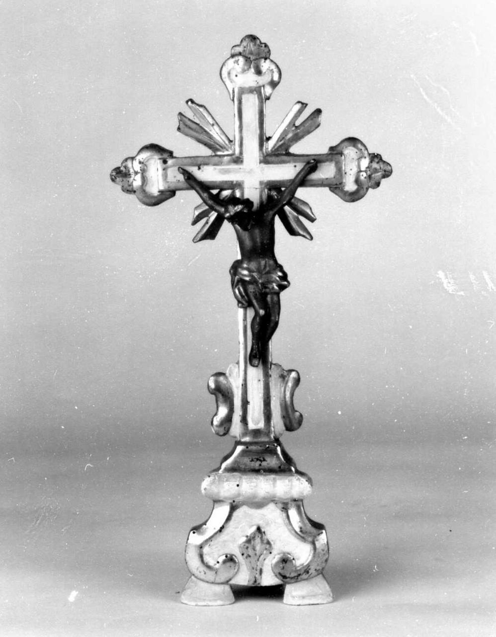 croce da tavolo - bottega emiliana (fine/inizio secc. XVIII/ XIX)