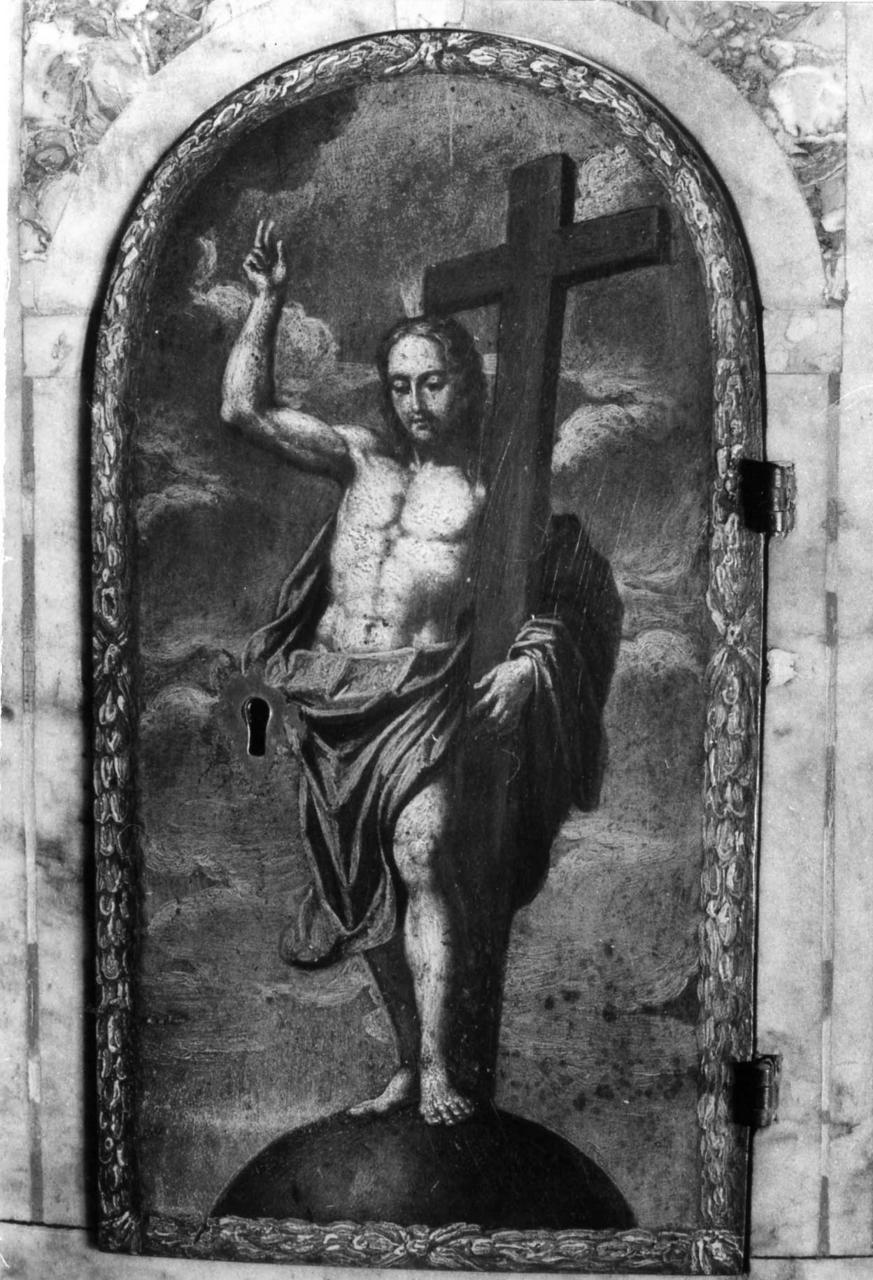 Cristo redentore benedicente (sportello di tabernacolo) di Vandi Carlo (secondo quarto sec. XVIII)