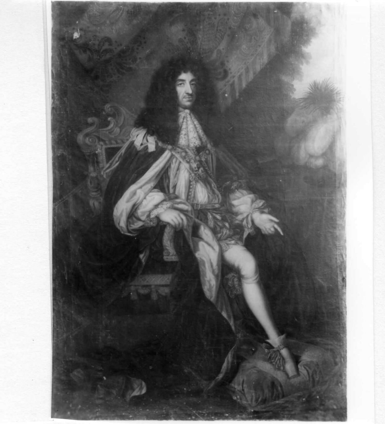 ritratto di re Carlo II d'Inghilterra (dipinto) - ambito italiano (seconda metà sec. XVII)