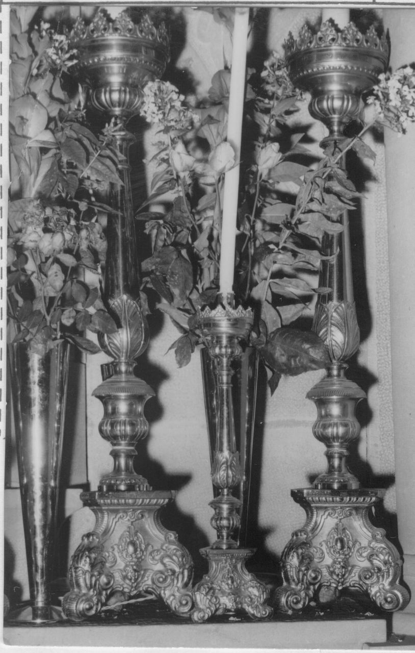candeliere, serie - bottega lombarda (fine sec. XIX)