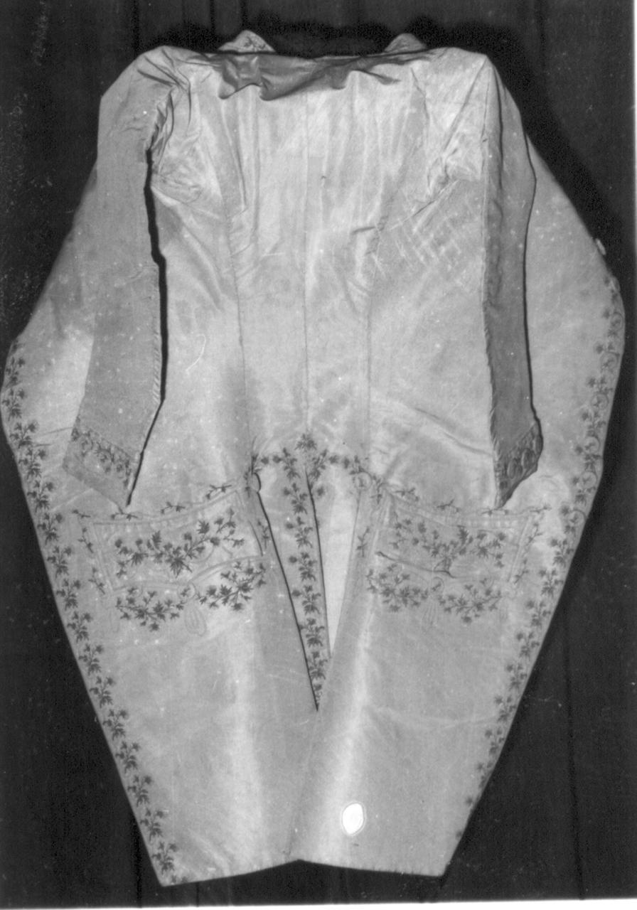 abito maschile - manifattura italiana (sec. XVIII)