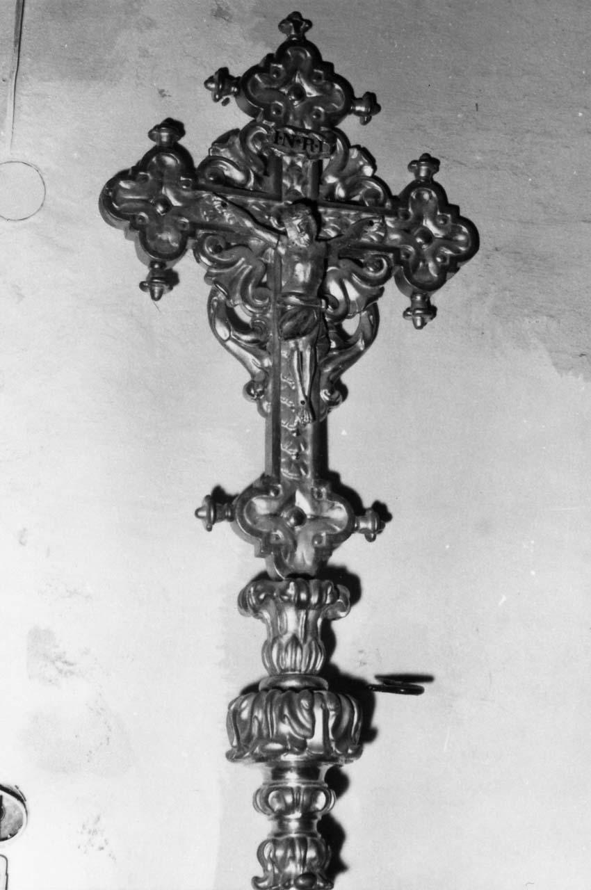 croce processionale - bottega emiliana (metà sec. XIX)