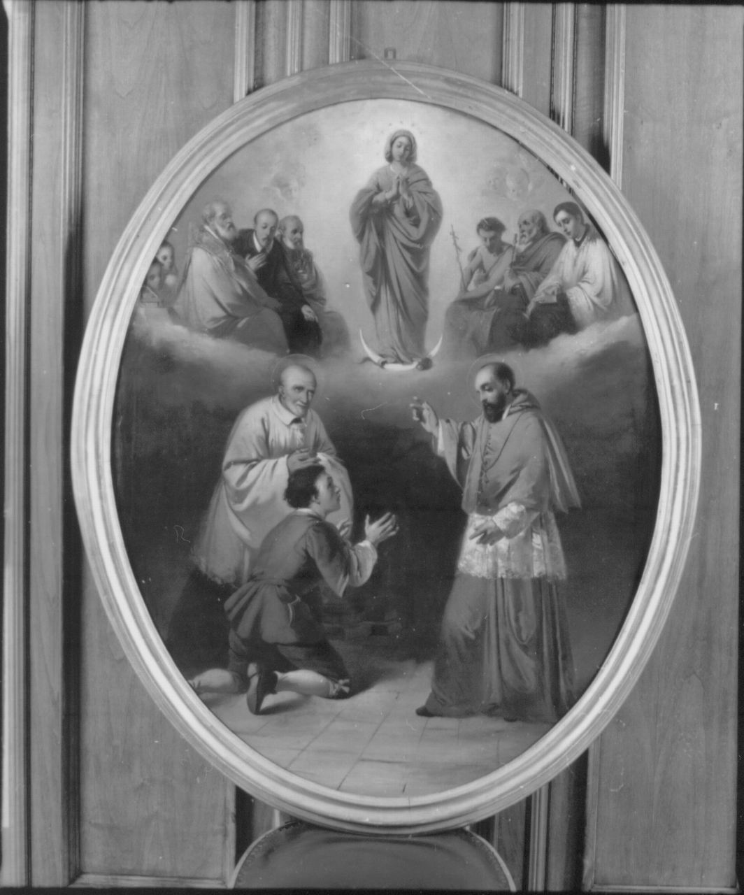 Madonna Immacolata e Santi (dipinto) di Zattera Giuseppe (ultimo quarto sec. XIX)