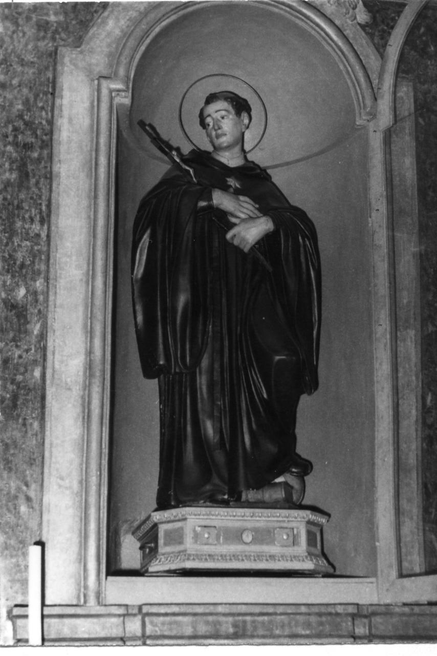 San Nicola da Tolentino (statua) di Scandellari Filippo (fine sec. XVIII)