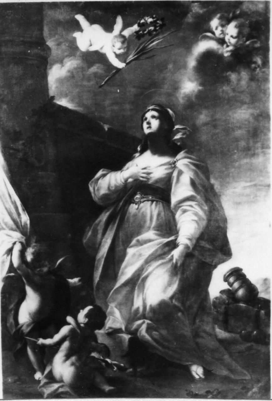 Santa Barbara (dipinto) di Monti Francesco (prima metà sec. XVIII)