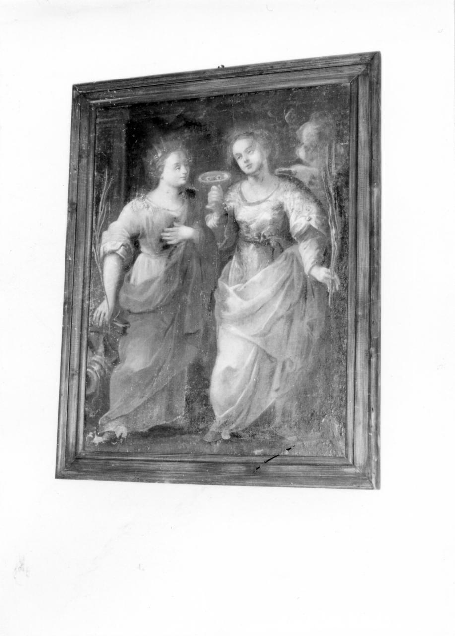 Sante Caterina d'Alessandria e Lucia (dipinto) - ambito emiliano (prima metà sec. XVII)