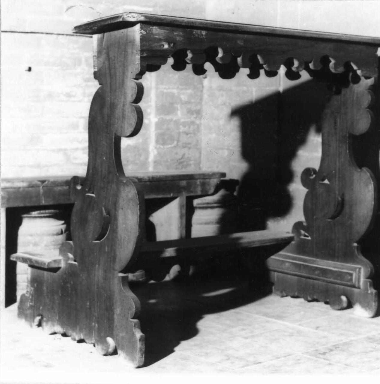 banco da chiesa, serie - bottega modenese (sec. XVIII)