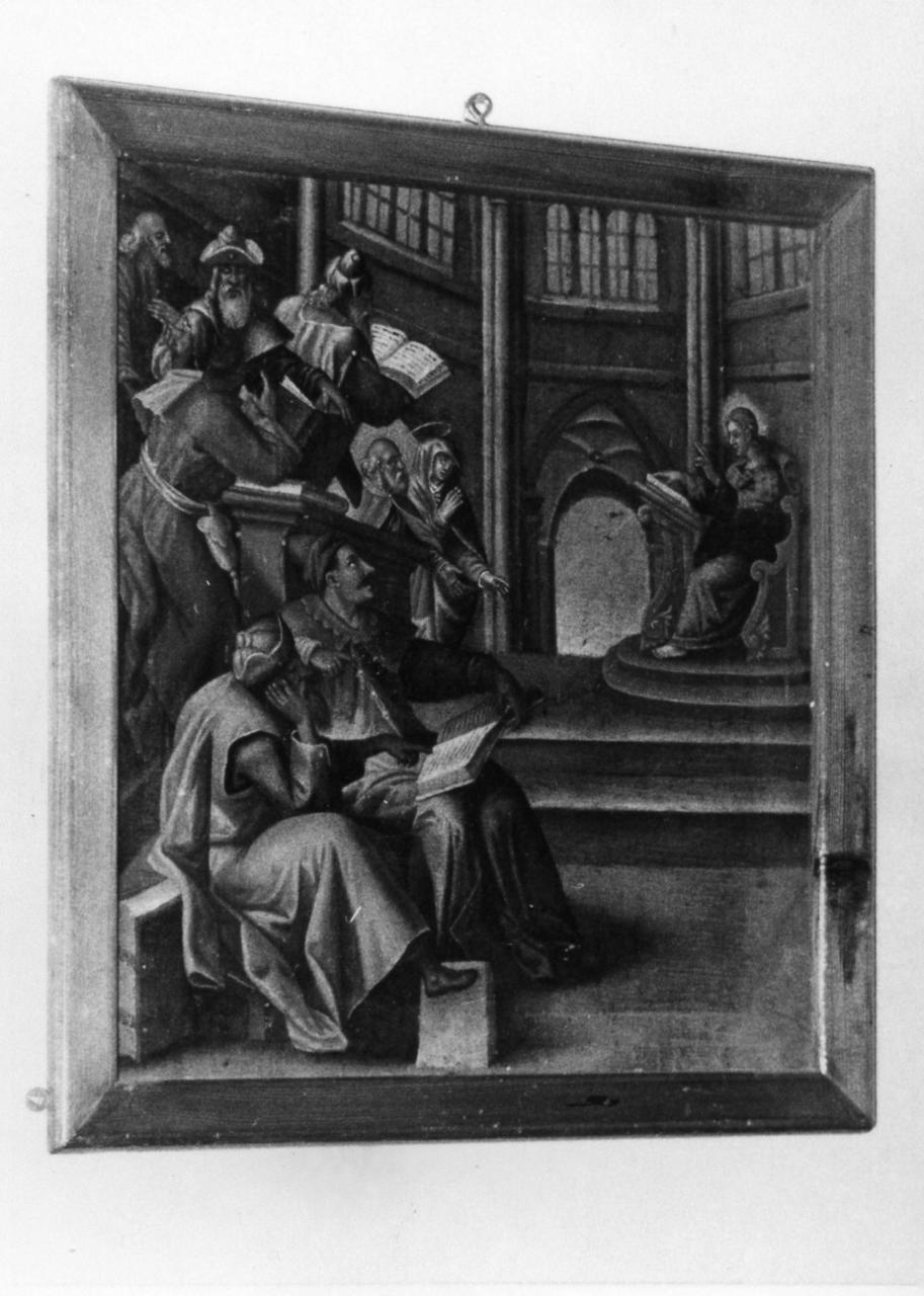 ritrovamento di Gesù nel tempio (dipinto) di Magnanini Ascanio (attribuito) (fine sec. XVI)