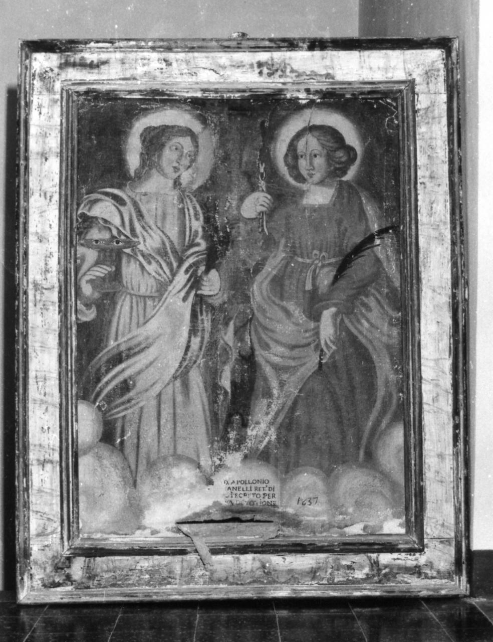 Santa Apollonia e Santa Lucia (dipinto) - ambito modenese (prima metà sec. XVII)
