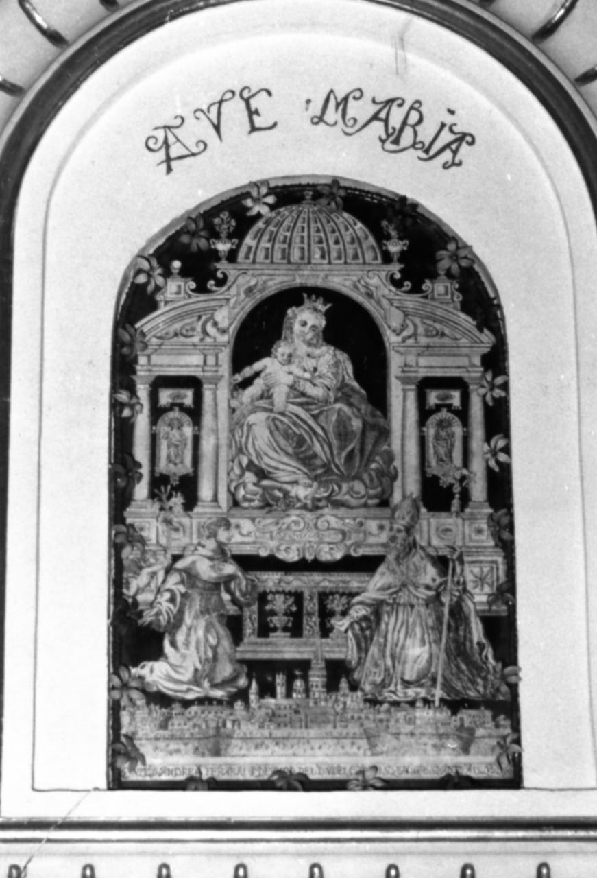 Madonna del Carmelo e santi (pala d'altare) di Barzelli Giovan Marco (maniera) (sec. XVII)