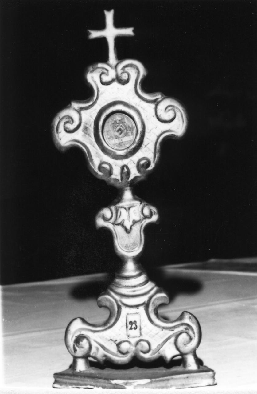 reliquiario - a ostensorio - bottega carpigiana (seconda metà sec. XVIII)