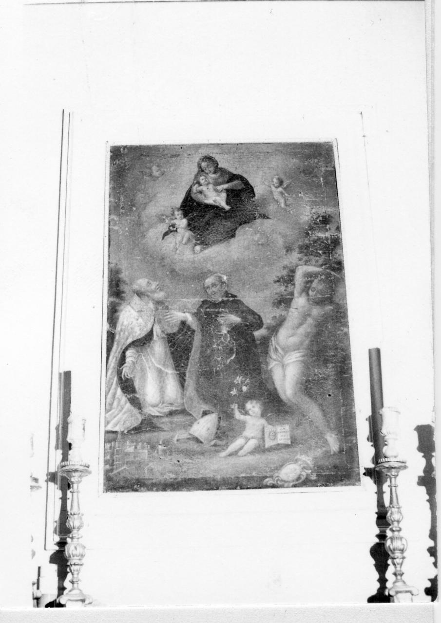 Madonna con Bambino e Santi (dipinto) - ambito reggiano (sec. XVII)