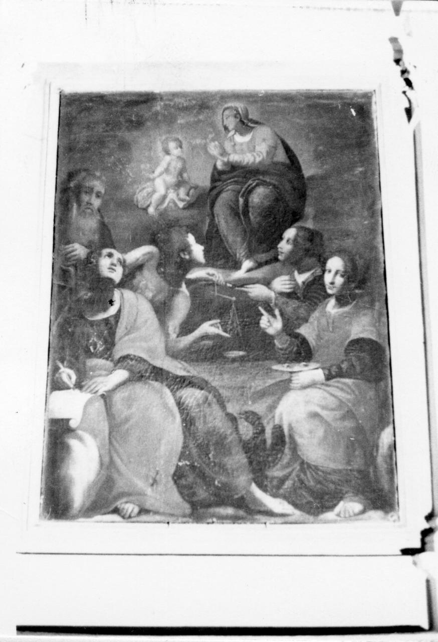 Madonna della Ghiara e Santi (dipinto) di Vercellesi Sebastiano (attribuito) (sec. XVII)