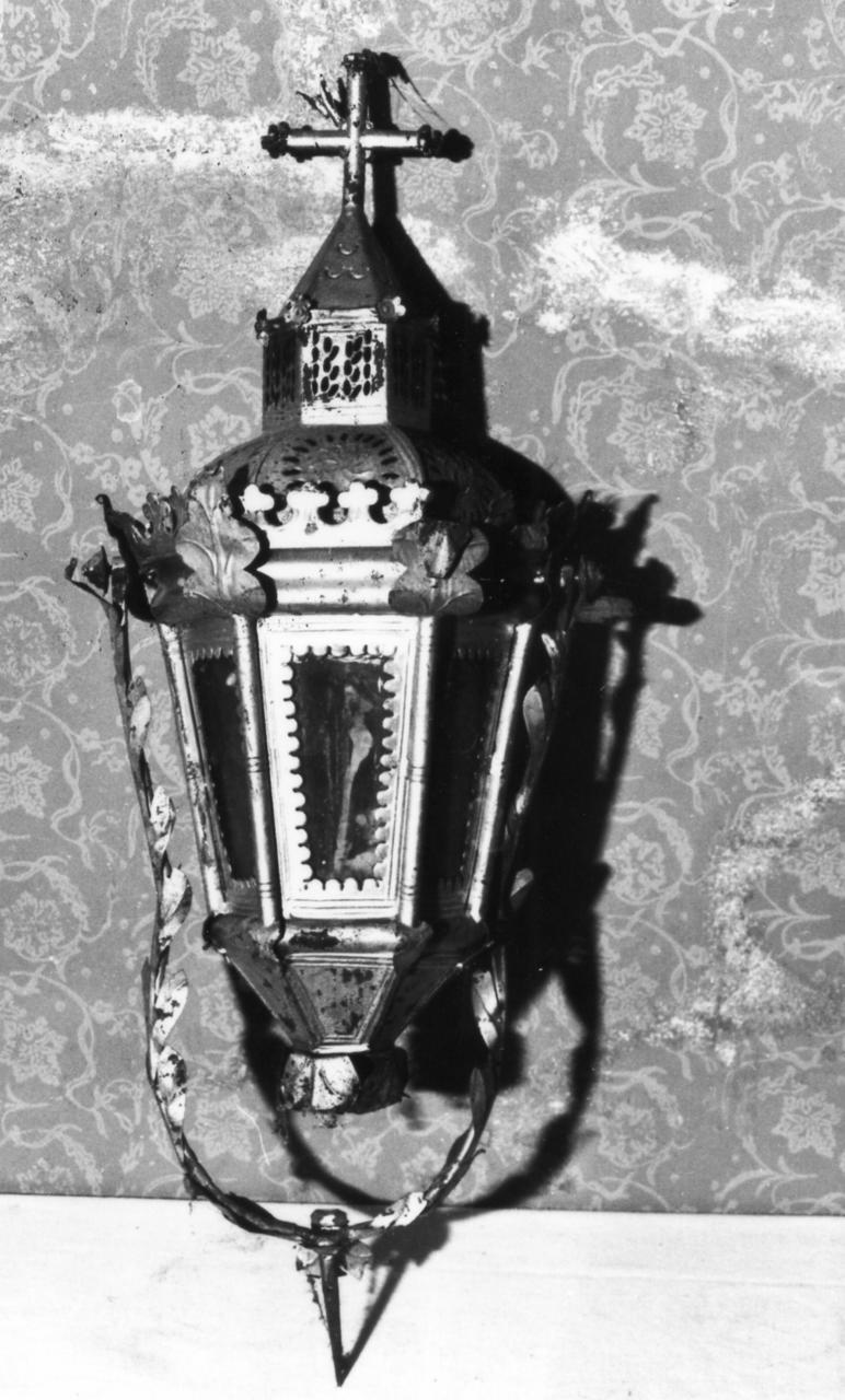 lanterna processionale, serie - bottega emiliana (sec. XIX)
