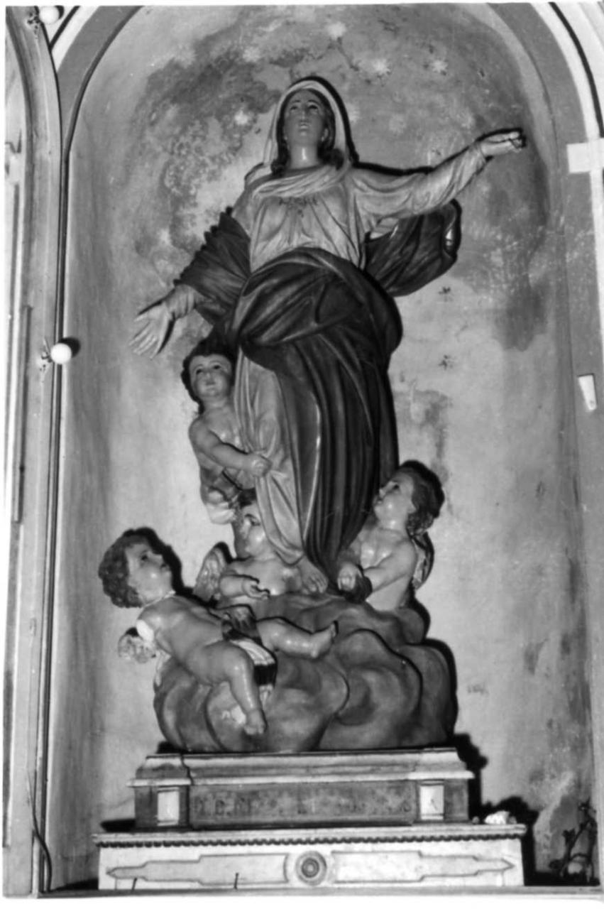Madonna Assunta con angeli (statua) di Graziani Giovanni (bottega) (seconda metà sec. XIX)