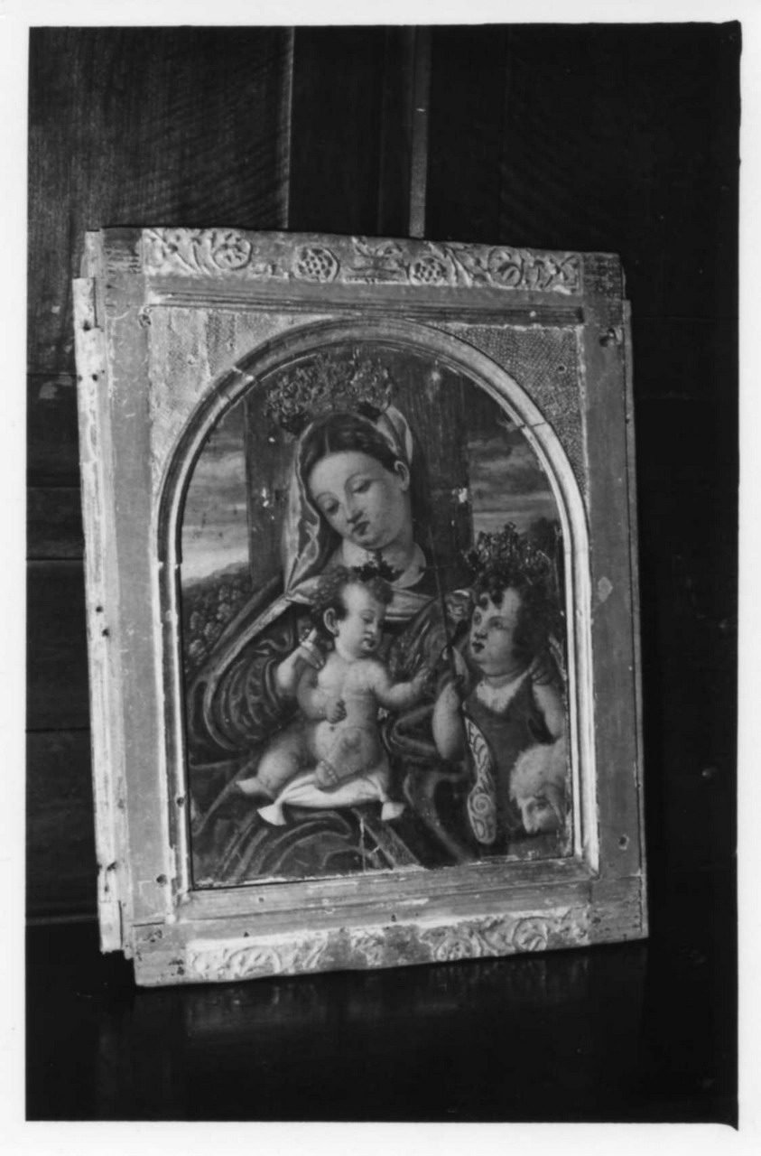 Madonna con Bambino e San Giovannino (dipinto) - ambito emiliano (metà sec. XVI)