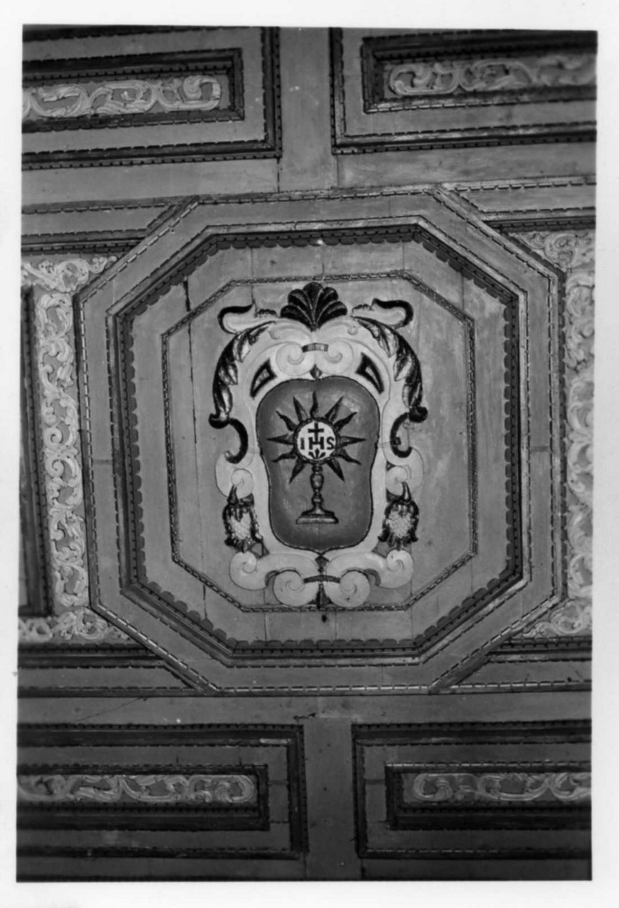 motivi decorativi geometrici e vegetali (soffitto dipinto) - ambito modenese (inizio sec. XVIII)