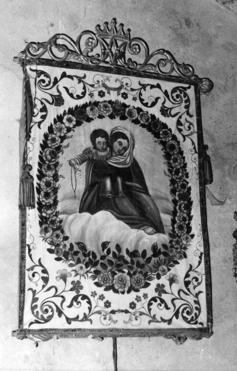 Madonna del Rosario (stendardo processionale) - ambito modenese (seconda metà sec. XIX)