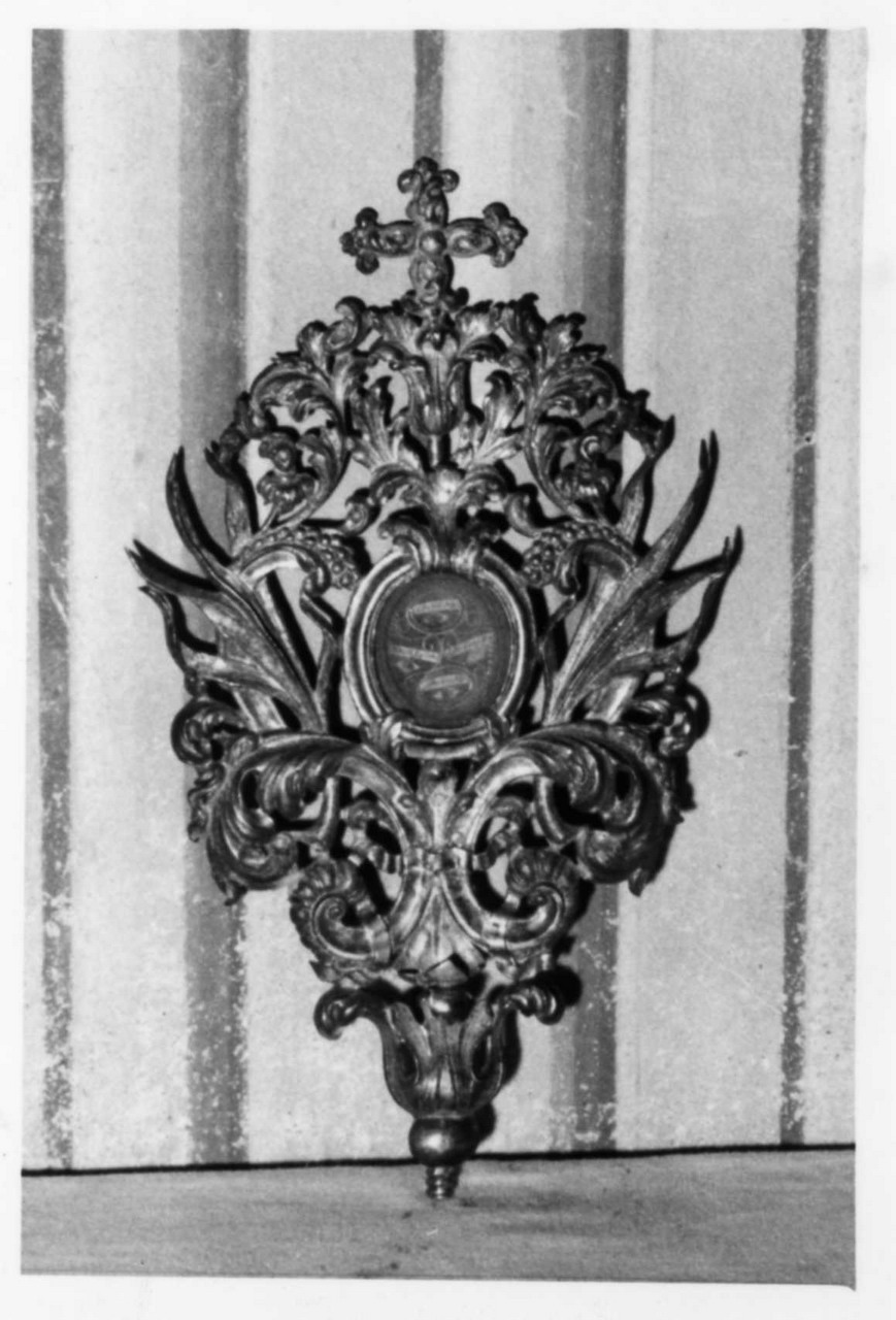 reliquiario, frammento - bottega emiliana (sec. XIX)