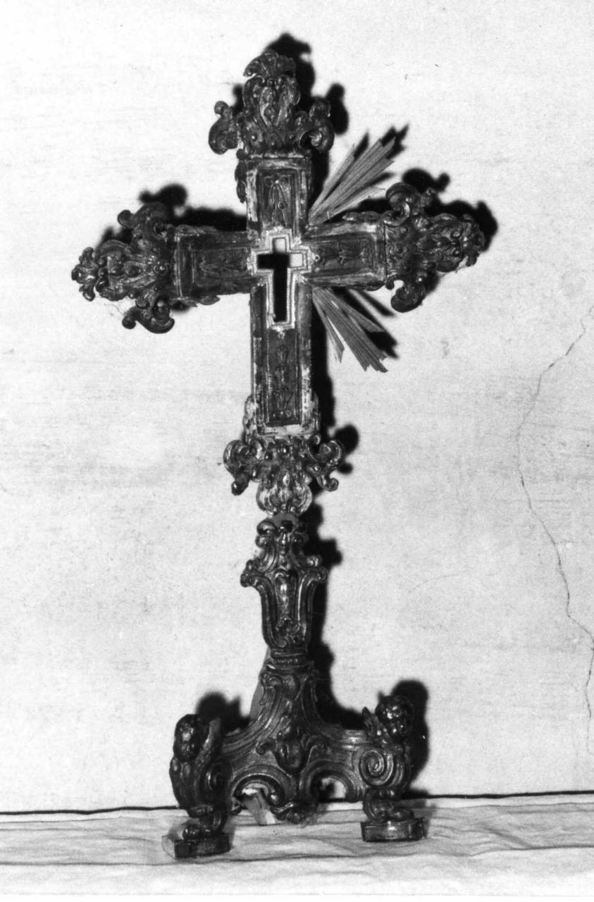 reliquiario - a croce - bottega emiliana (sec. XVIII)