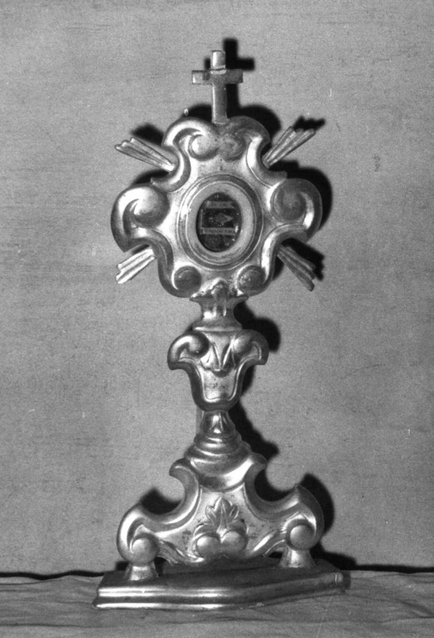 reliquiario - a ostensorio - bottega emiliana (sec. XVIII, sec. XIX)
