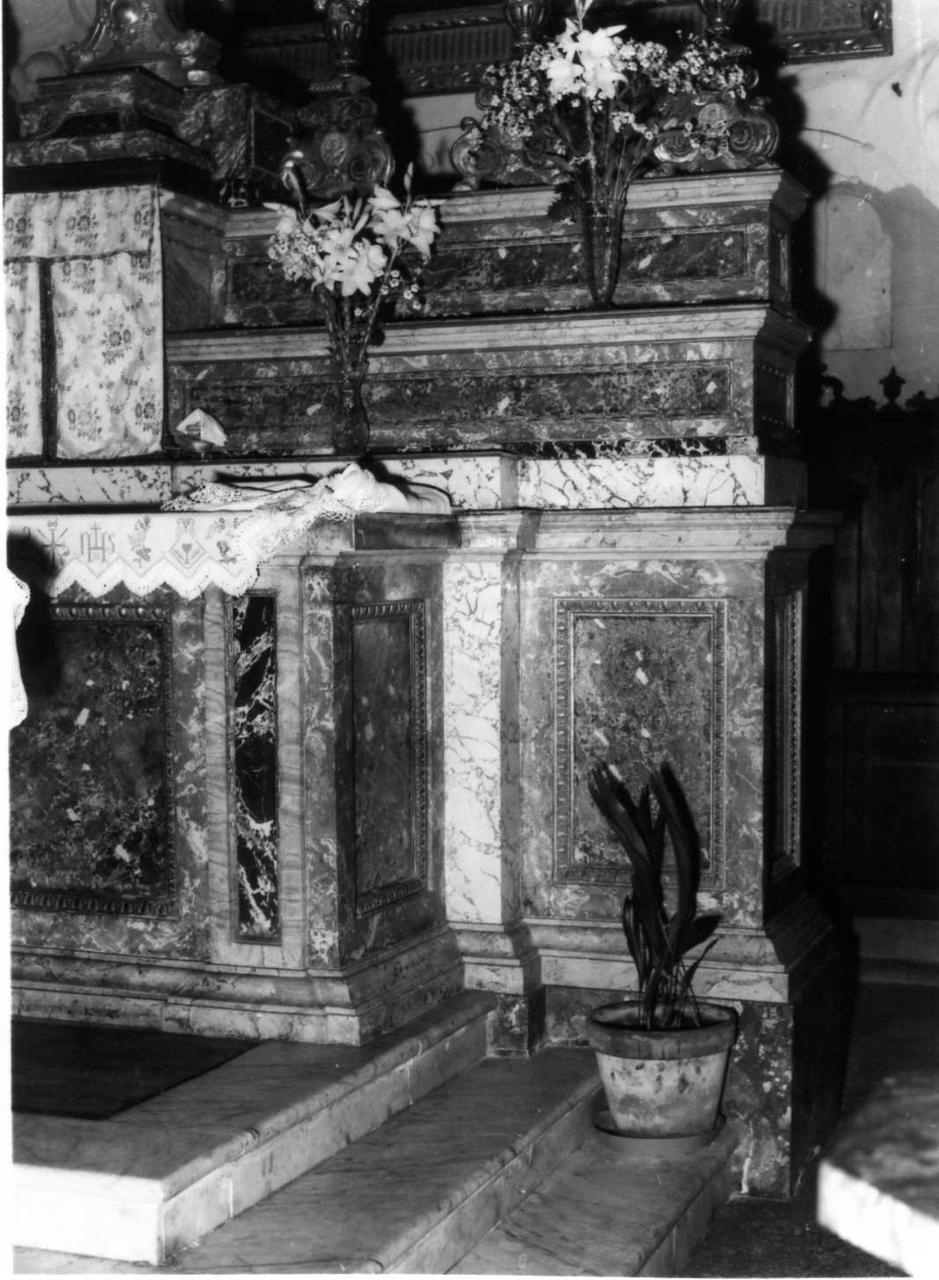 altare maggiore - bottega bolognese (prima metà sec. XIX)