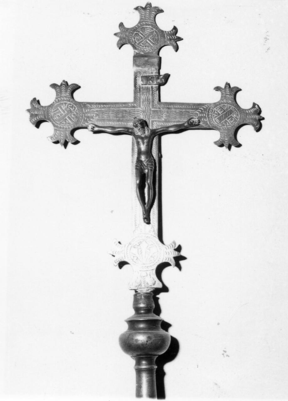 croce processionale - bottega emiliana (seconda metà sec. XVII)