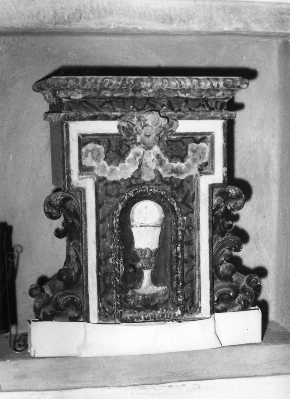 tabernacolo - a frontale architettonico - bottega reggiana (sec. XVII)