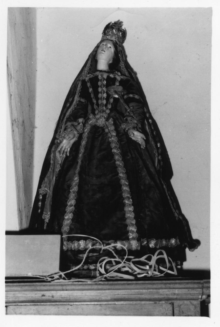 Madonna Addolorata (statuetta) - bottega emiliana (sec. XVIII)
