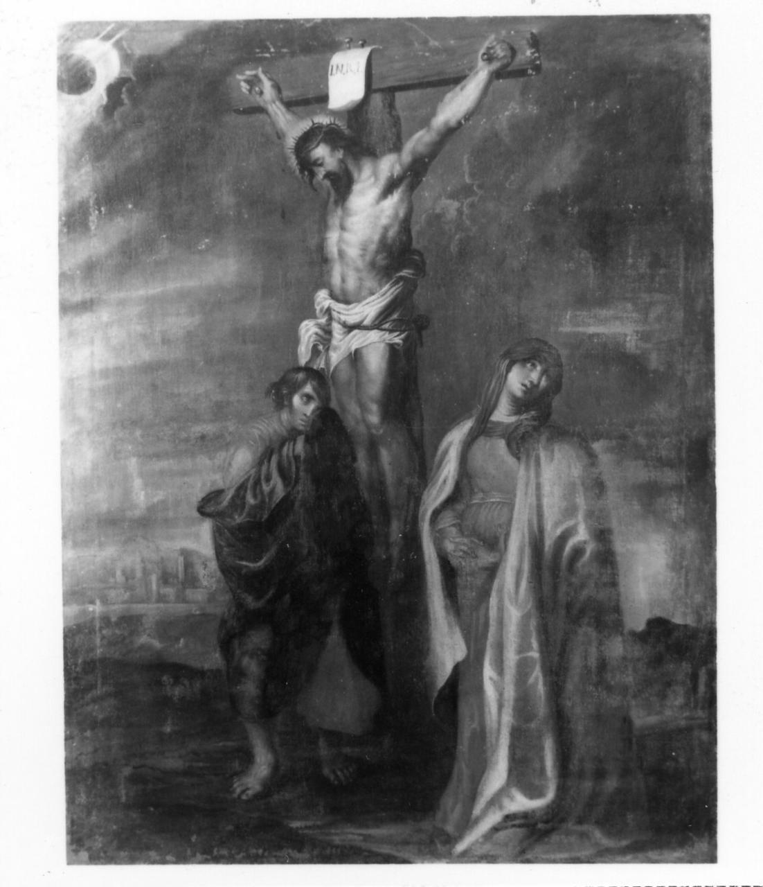 crocifissione (dipinto) - ambito reggiano (fine sec. XVII)