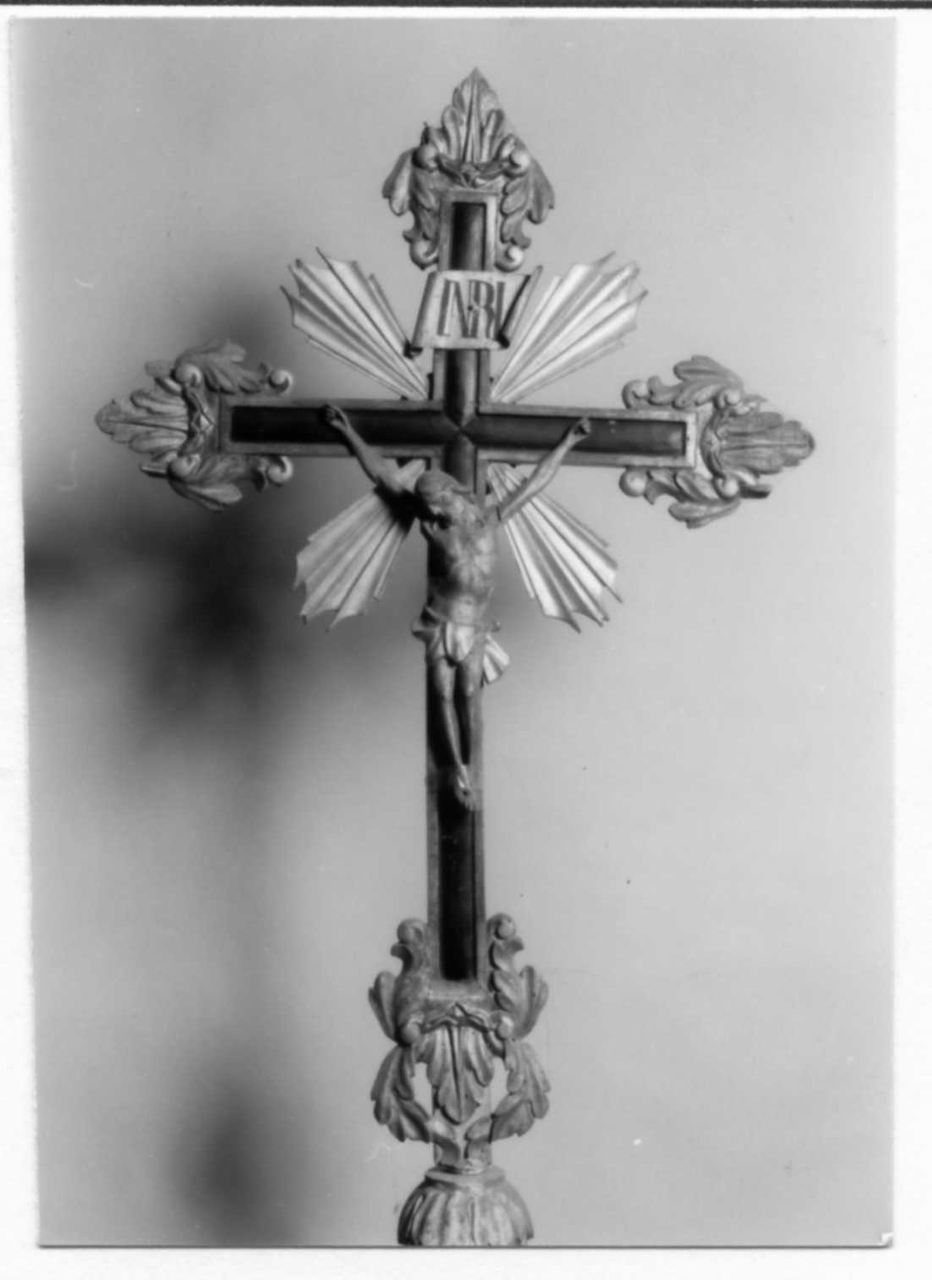 Cristo crocifisso (croce processionale) - bottega modenese (sec. XIX)
