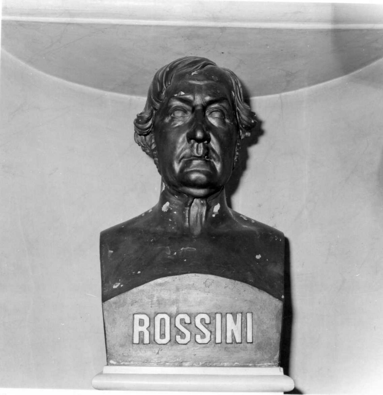 busto di Gioacchino Rossini (scultura) - bottega carrarese (seconda metà sec. XIX)