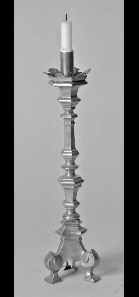 candeliere d'altare, serie - manifattura modenese (fine/inizio secc. XIX/ XX)