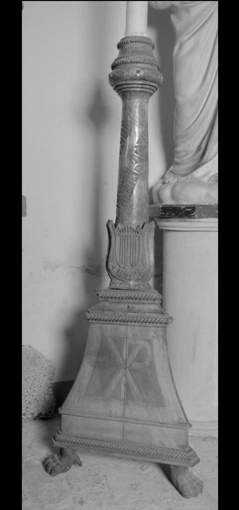candelabro - manifattura emiliana (inizio sec. XX)