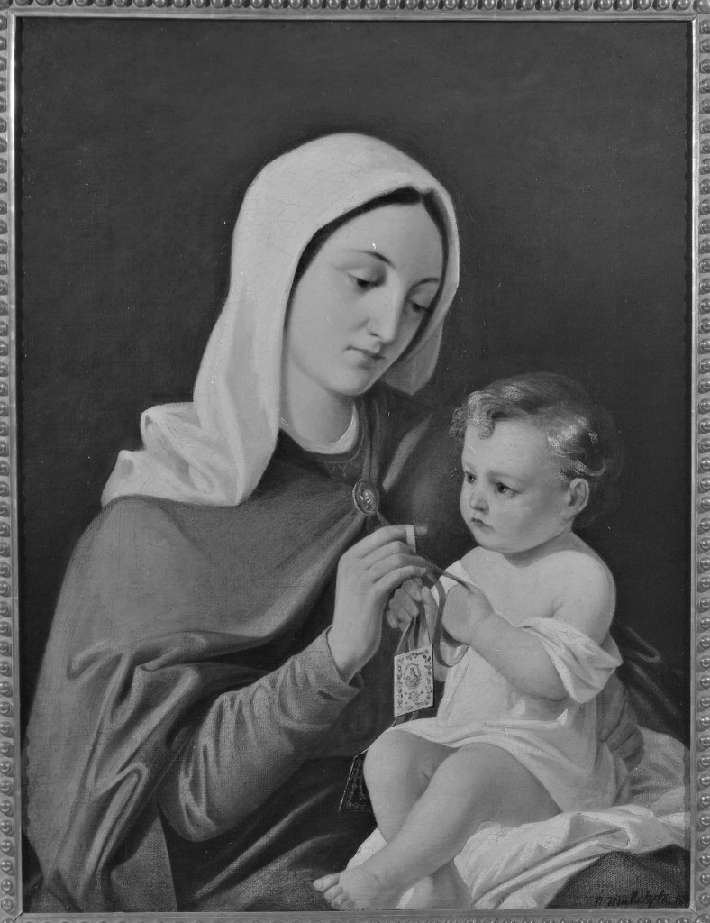 Madonna del Carmelo (dipinto) di Malatesta Adeodato (sec. XIX)
