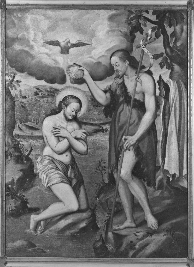 battesimo di Cristo (dipinto) - ambito Italia settentrionale (prima metà sec. XVII)