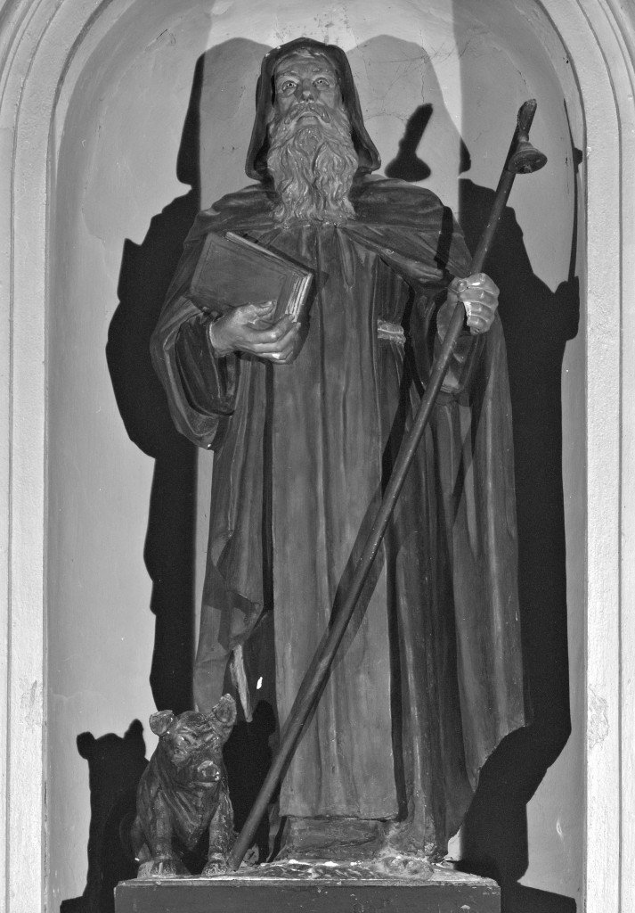 Sant'Antonio Abate (statua) - manifattura Italia settentrionale (inizio sec. XX)