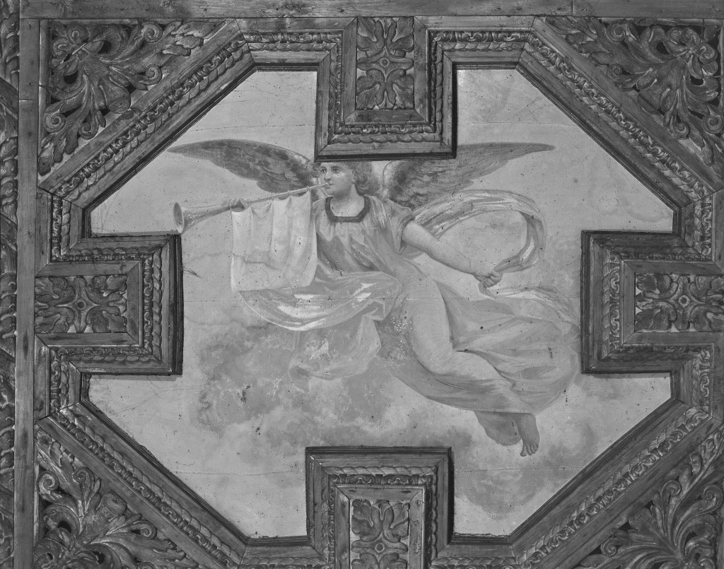 angelo (dipinto, elemento d'insieme) - ambito modenese (primo quarto sec. XX)
