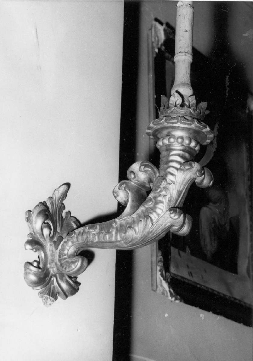 candeliere da parete, serie - manifattura emiliana (metà sec. XIX)