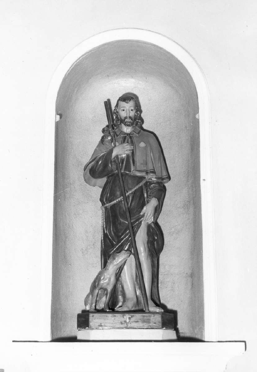 San Rocco (statua) - manifattura emiliana (prima metà sec. XIX)