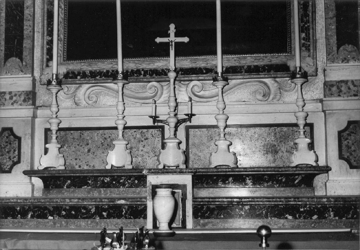 croce d'altare, serie - manifattura modenese (seconda metà sec. XVIII)