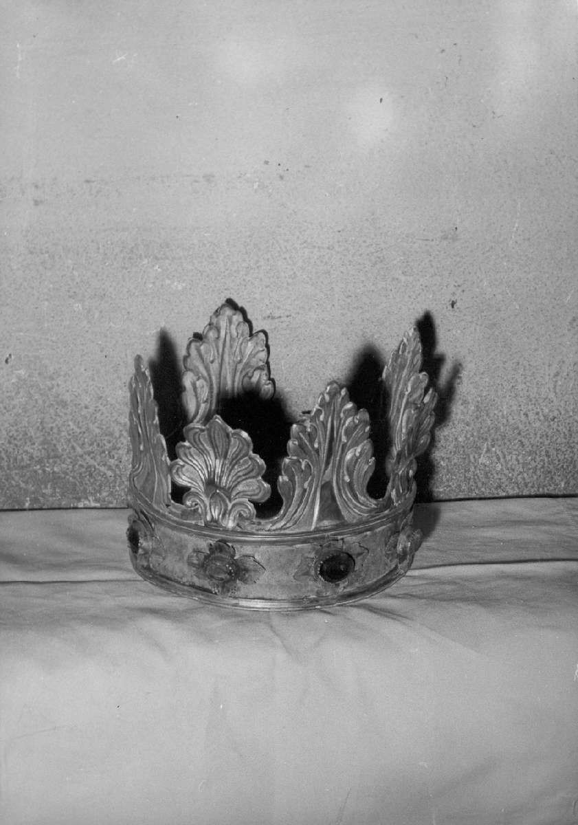 corona da statua, elemento d'insieme - manifattura emiliana (inizio sec. XIX)