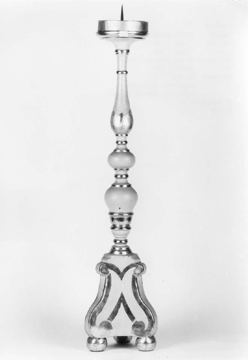 candeliere di consacrazione, serie - manifattura modenese (sec. XIX)