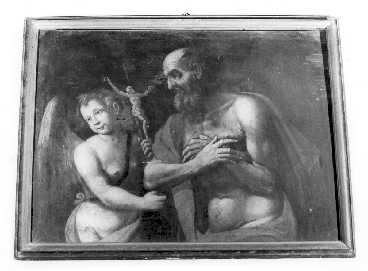San Girolamo e l'angelo (dipinto) - ambito reggiano (sec. XVII)