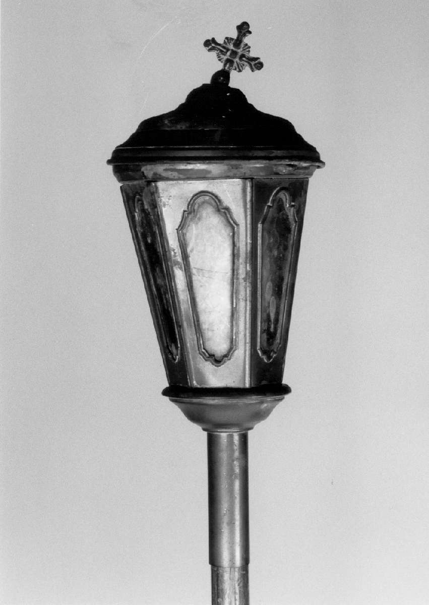 lanterna processionale, serie - produzione reggiana (seconda metà sec. XIX)